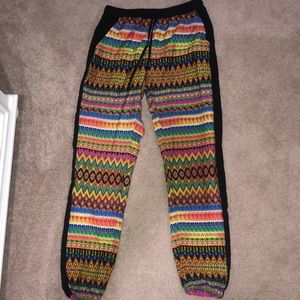 multicolor jeanie pants